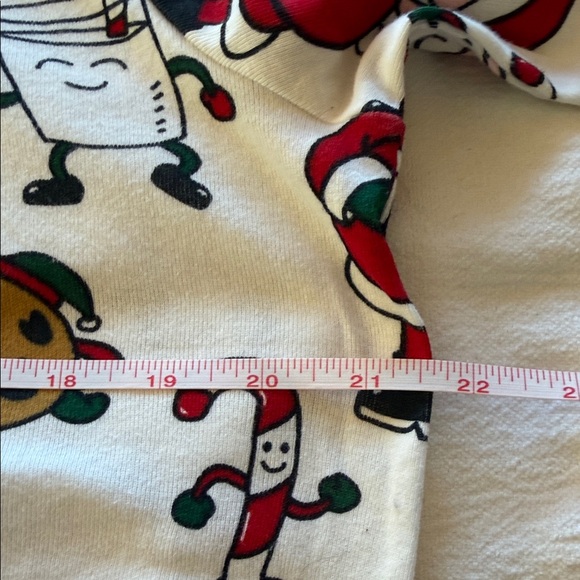 Carter’s Milk, Cookies & Festive Santa Adult Sz. L Pajamas NWOT - Picture 7 of 8
